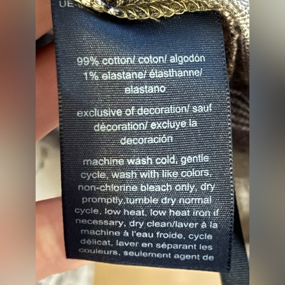 Tommy Jeans Womens Size Medium Plaid Peplum Smocked Top •Scoop Neck Long Sleeves - Picture 13 of 16